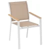 hespéride Sillas Y Pufs De Jardín>Silla ESSENTIA lino y blanco