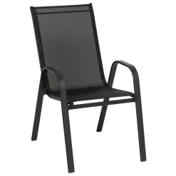 hespéride Sillas Y Pufs De Jardín>Silla gris antracita de metal y textileno