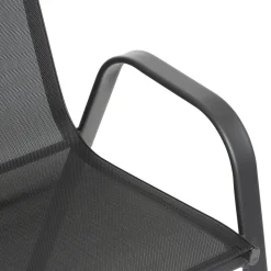 hespéride Sillas Y Pufs De Jardín>Silla gris antracita de metal y textileno