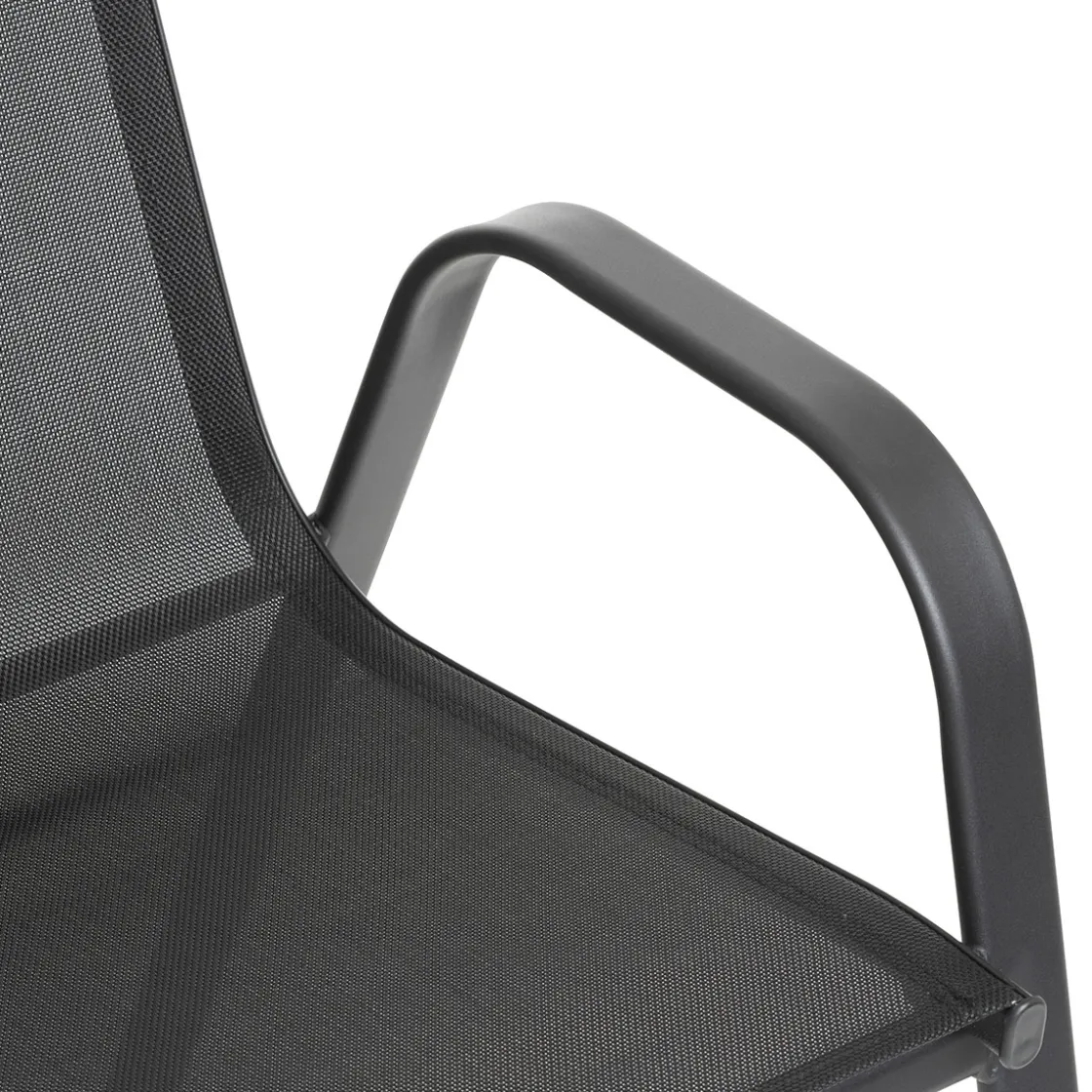 hespéride Sillas Y Pufs De Jardín>Silla gris antracita de metal y textileno