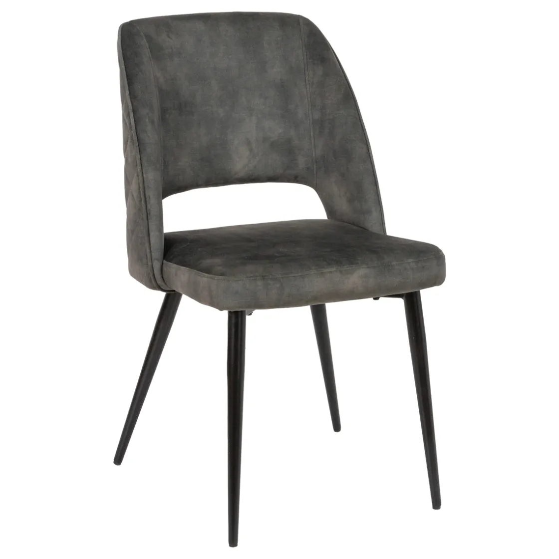Sillas, Sillones Y Bancos>Silla KAI de terciopelo verde oscuro