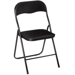Sillas, Sillones Y Bancos>Silla plegable con asiento negro