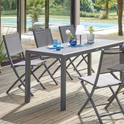 hespéride Sillas Y Pufs De Jardín>Silla plegable ESSENTIA gris antracita