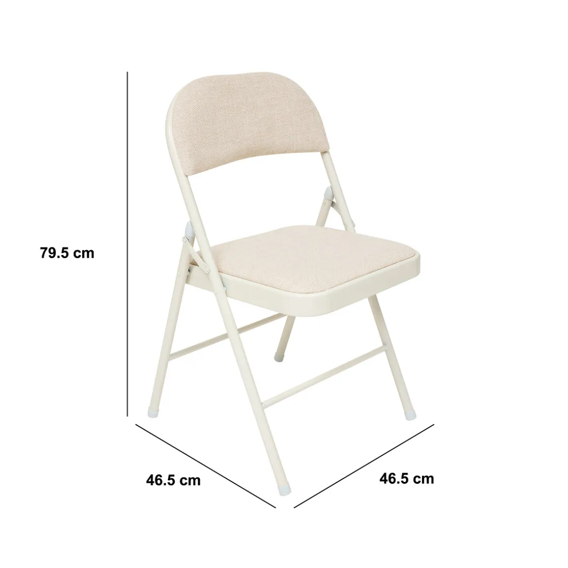 5five Sillas, Sillones Y Bancos>Silla plegable FLEXY beige de metal