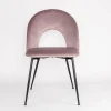 atmosphera Sillas, Sillones Y Bancos>Silla RAVEN de terciopelo rosa