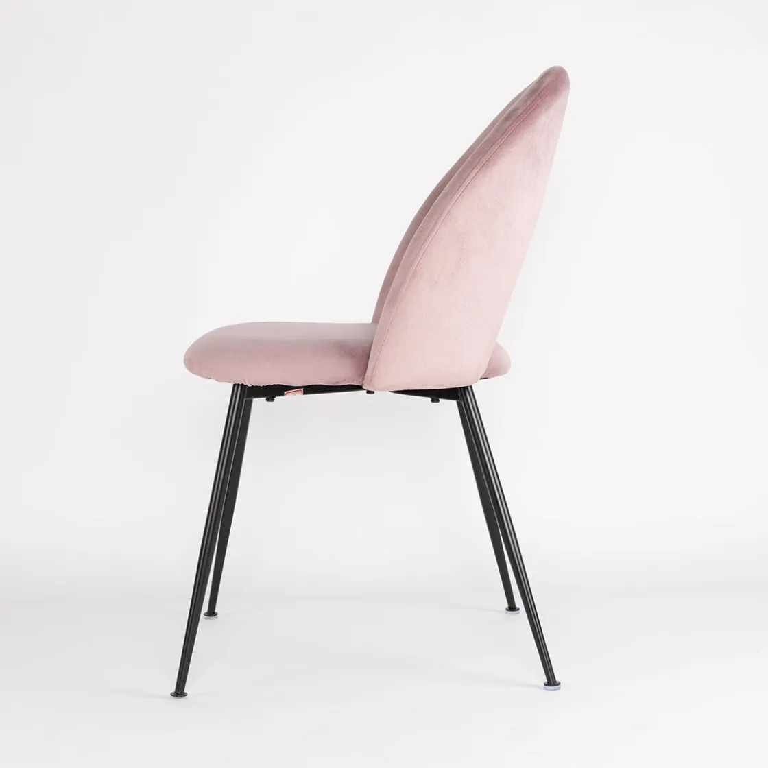 atmosphera Sillas, Sillones Y Bancos>Silla RAVEN de terciopelo rosa