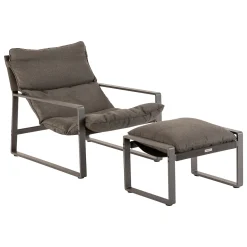 hespéride Sillas Y Pufs De Jardín>Silla relax LAMBINIO gris grafito