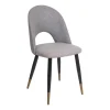 Sillas, Sillones Y Bancos>Silla RICK gris con patas metálicas