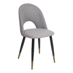 Sillas, Sillones Y Bancos>Silla RICK gris con patas metálicas