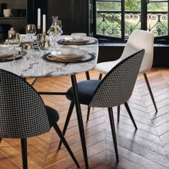 atmosphera Sillas, Sillones Y Bancos>Silla Roka De Pelo Blanco 44x51x85Cm