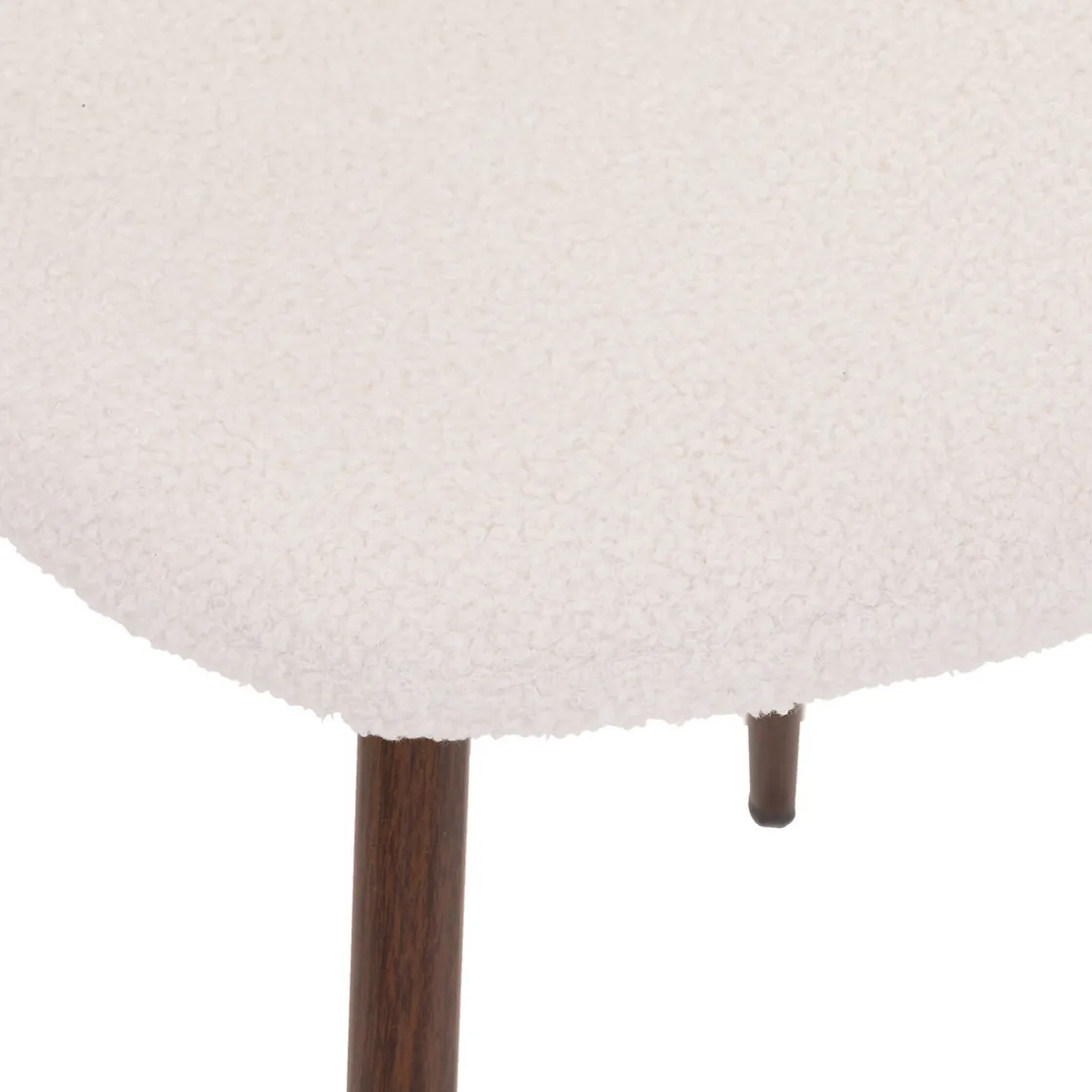 atmosphera Sillas, Sillones Y Bancos>Silla Roka De Pelo Blanco 44x51x85Cm
