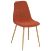 atmosphera Sillas, Sillones Y Bancos>Silla ROKA terracota de terciopelo