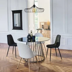 atmosphera Sillas, Sillones Y Bancos>Silla Slano Bouclee Blanco 54x52x84Cm