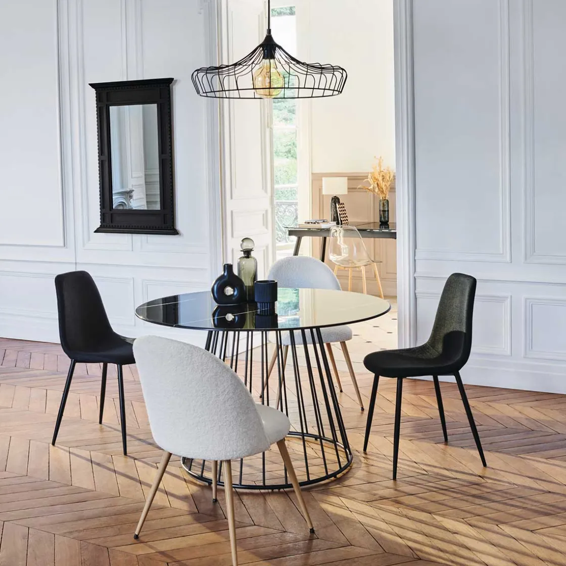 atmosphera Sillas, Sillones Y Bancos>Silla Slano Bouclee Blanco 54x52x84Cm