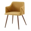 Sillas, Sillones Y Bancos>Sillón ALDRIDGE de tejido amarillo