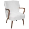 atmosphera Sofás Y Sillones|Estilo Rústico>Sillón CHIARA de tela blanco