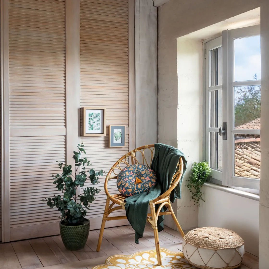 atmosphera Sofás Y Sillones|Estilo Étnico>Sillón De Ratán Folk 84.5x68x61Cm