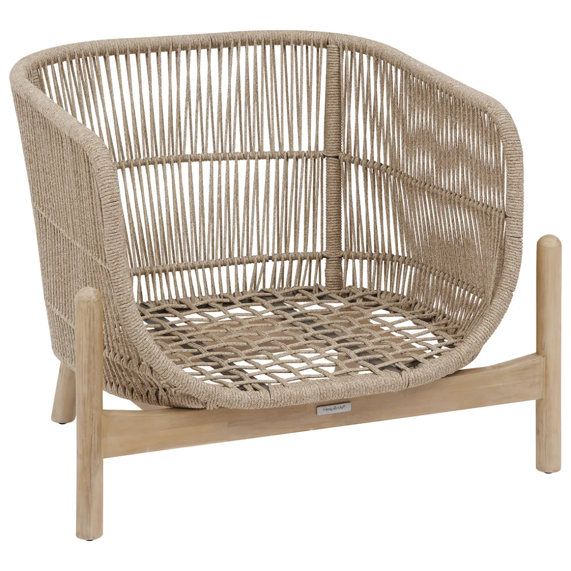 hespéride Sillas Y Pufs De Jardín>Sillón DEONA gris pardo de madera de acacia