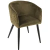 atmosphera Sofás Y Sillones|Estilo Contemporaneo>Sillón Marlo De Terciopelo 55x57x76Cm