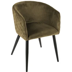 atmosphera Sofás Y Sillones|Estilo Contemporaneo>Sillón Marlo De Terciopelo 55x57x76Cm