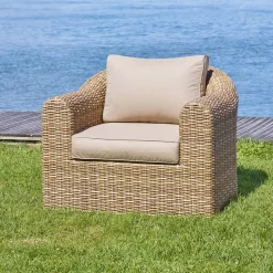 hespéride Sillas Y Pufs De Jardín>Sillón MOORÉA savana de ratán sintético