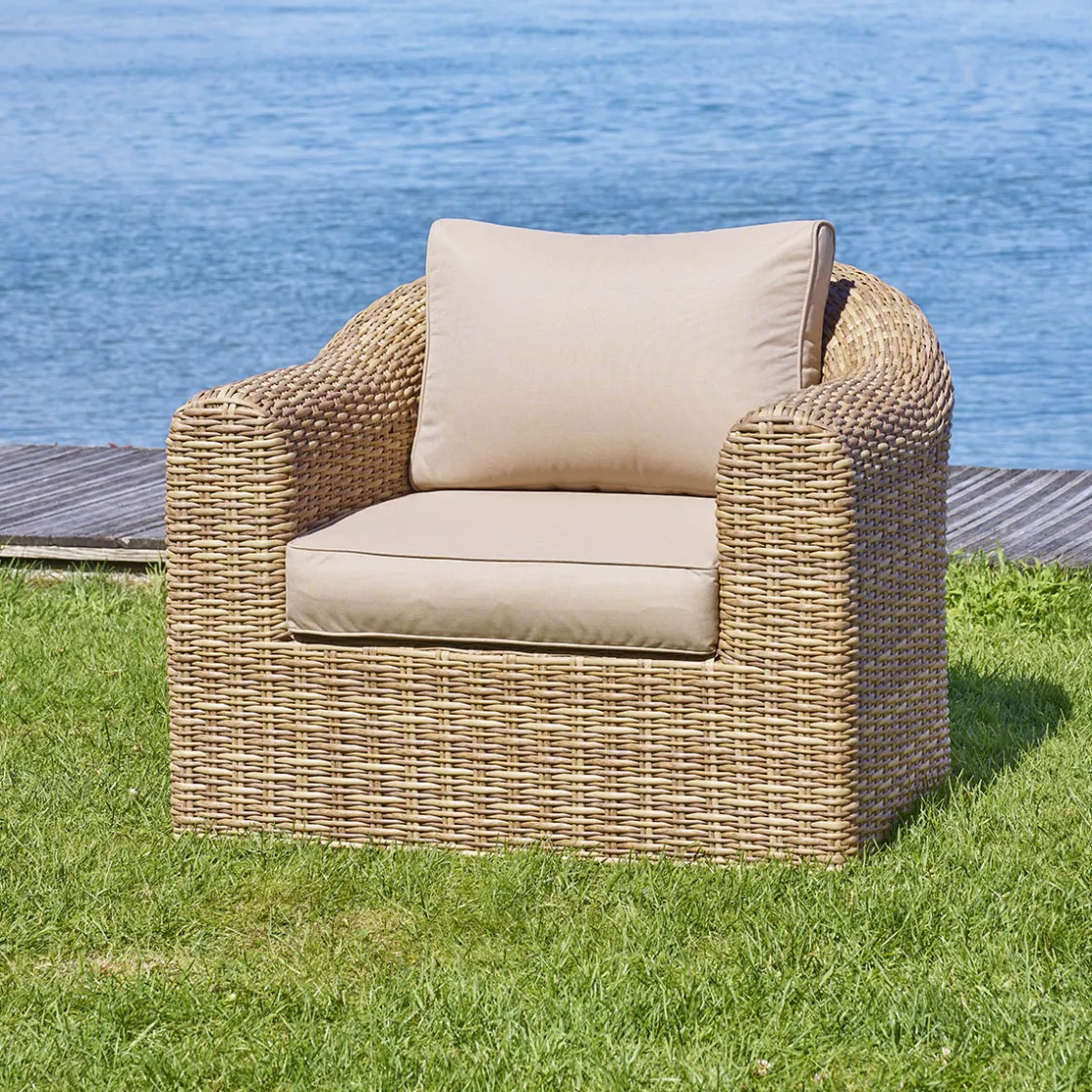 hespéride Sillas Y Pufs De Jardín>Sillón MOORÉA savana de ratán sintético