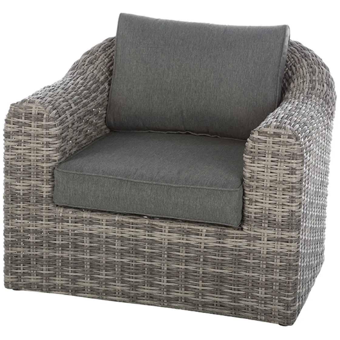hespéride Sillas Y Pufs De Jardín>Sillón MOORÉA terre d'ombre de ratán sintético