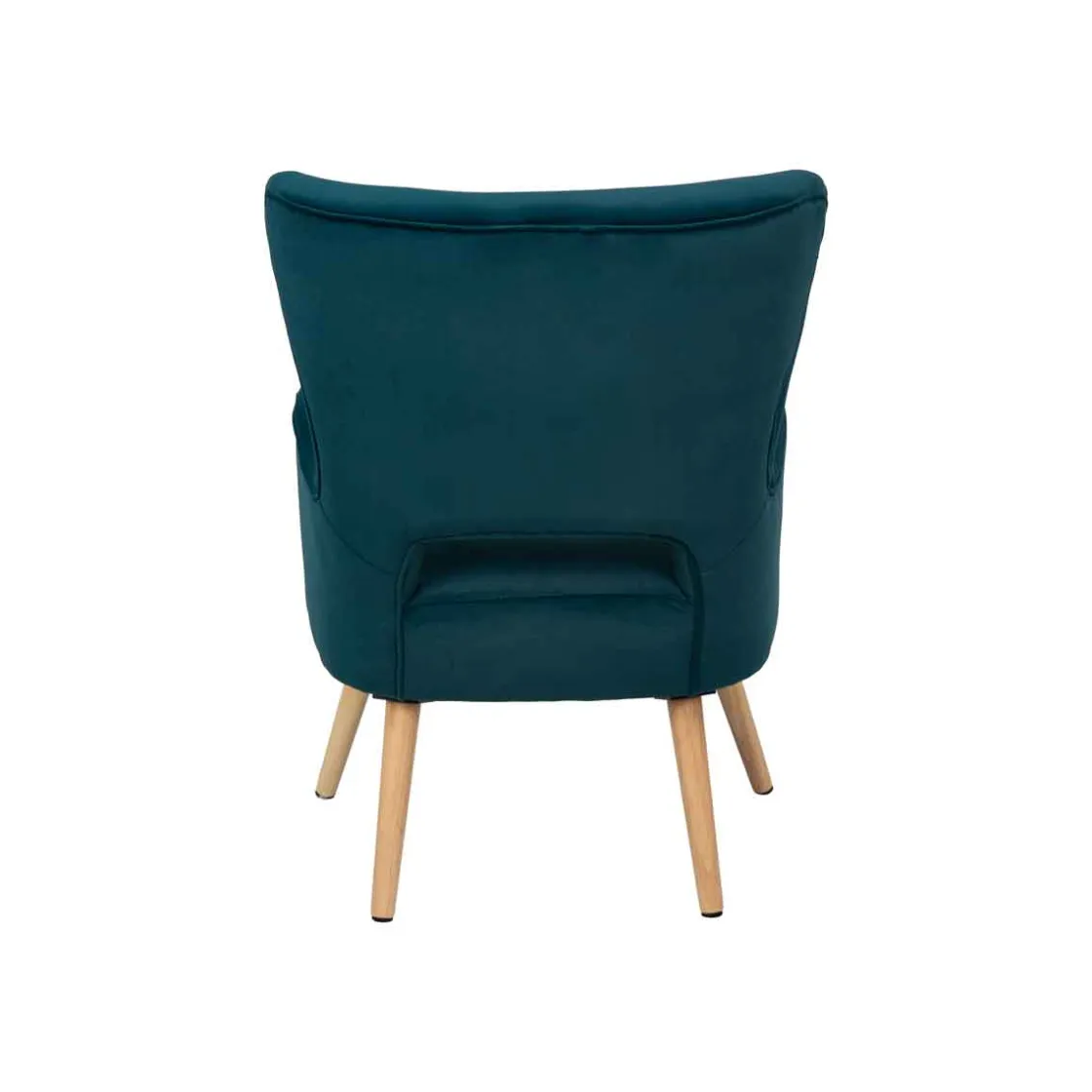 Sillas, Sillones Y Bancos>Sillón THOR azul de terciopelo