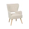 Sillas, Sillones Y Bancos>Sillón THOR beige de terciopelo