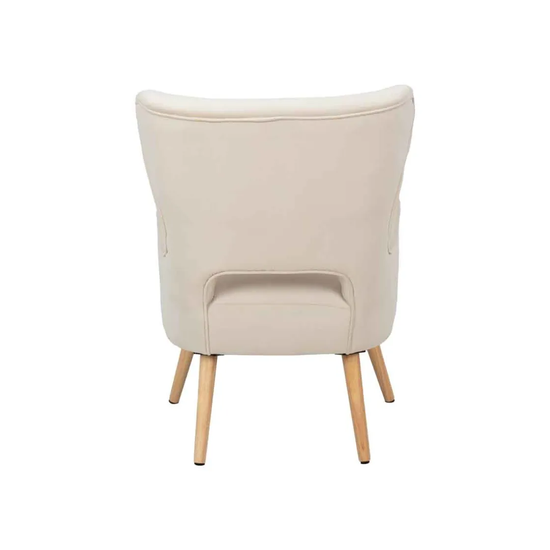 Sillas, Sillones Y Bancos>Sillón THOR beige de terciopelo