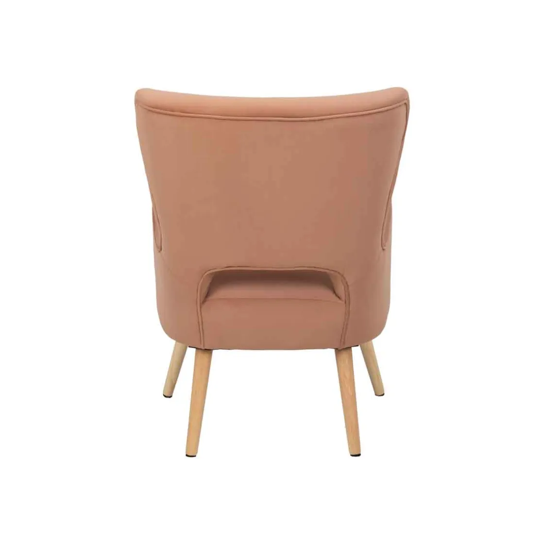 Sillas, Sillones Y Bancos>Sillón THOR rosa de terciopelo