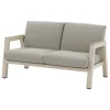 hespéride Sillas Y Pufs De Jardín>Sofá AXIOME de aluminio natural y gris