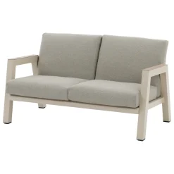 hespéride Sillas Y Pufs De Jardín>Sofá AXIOME de aluminio natural y gris