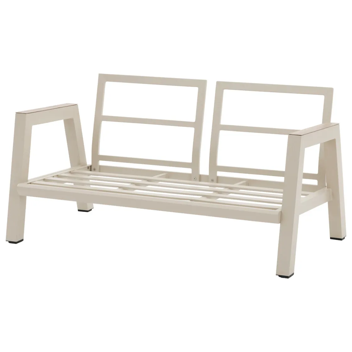 hespéride Sillas Y Pufs De Jardín>Sofá AXIOME de aluminio natural y gris