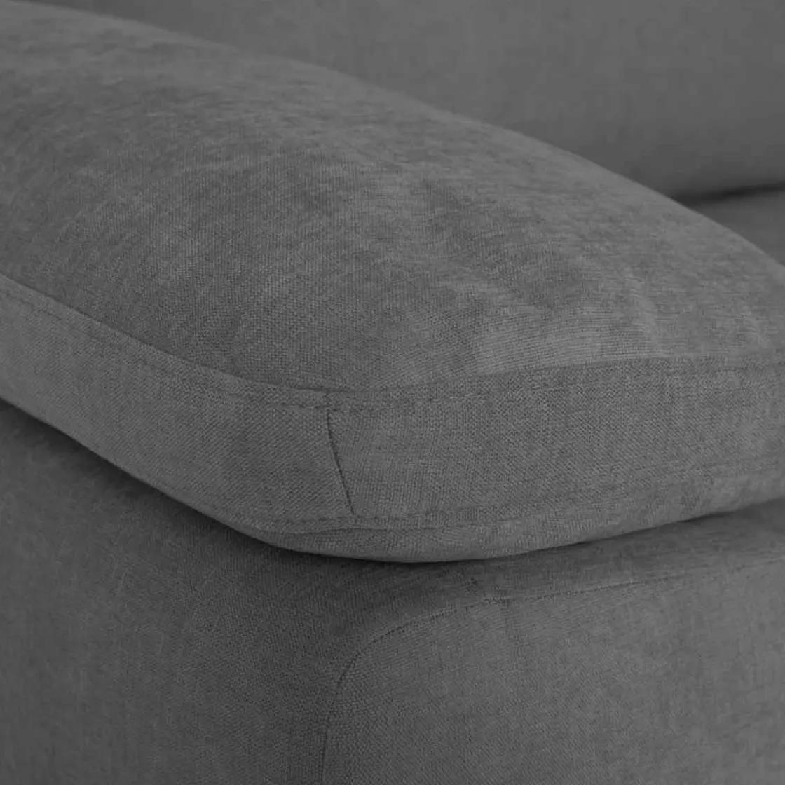 Sofás Y Sillones>Sofá cama DRESDEN con arcón y chaise longue gris