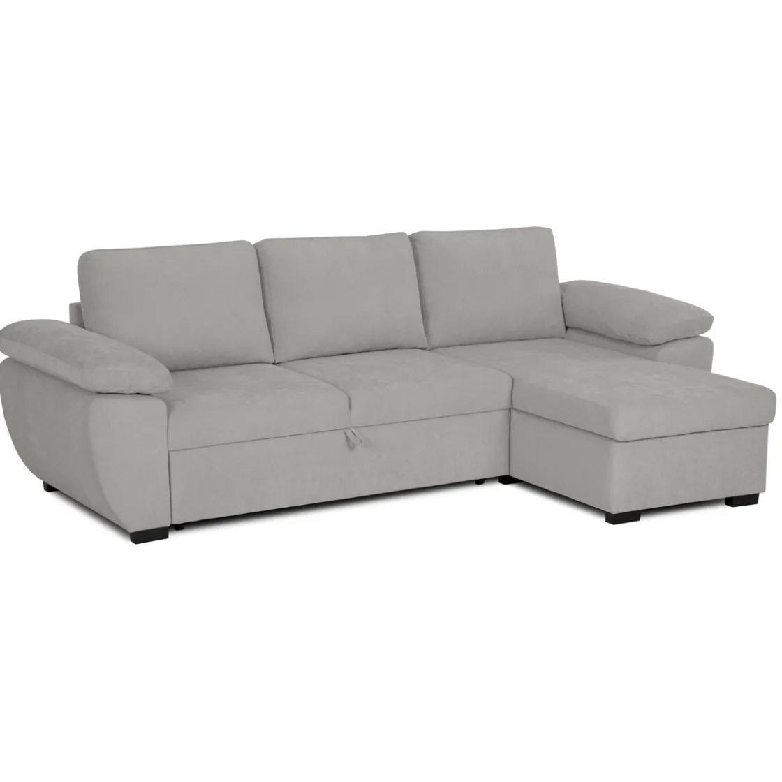 Sofás Y Sillones>Sofá cama DRESDEN con arcón y chaise longue beige