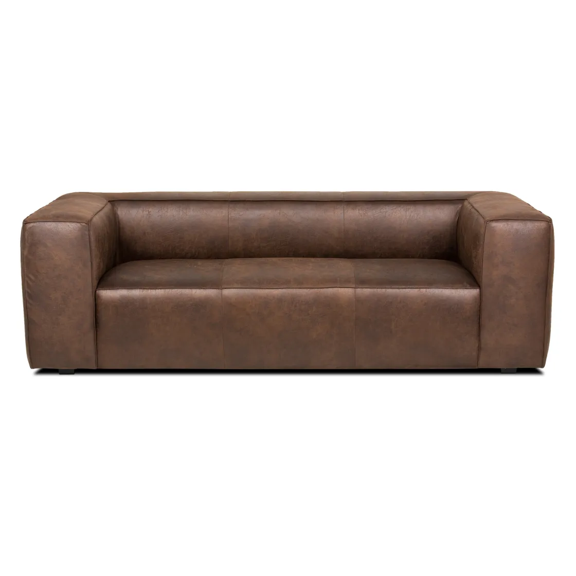 Sofás Y Sillones|Estilo Industrial>Sofá Chicago Marrón De Cuero Sintético