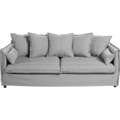 atmosphera Sofás Y Sillones>Sofá ODILON gris claro 3 plazas