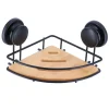 Accesorios De Baño>Soporte De Esquina C/Ventosas Metálicas