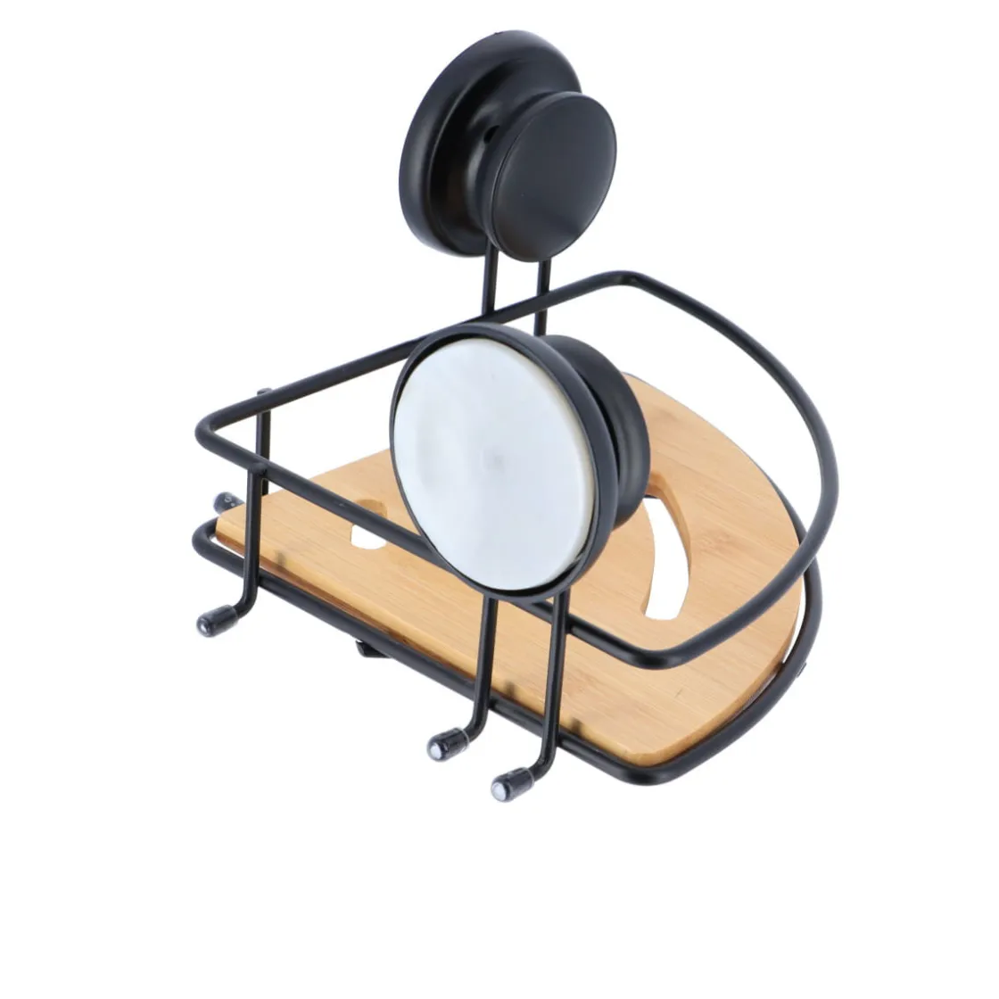 Accesorios De Baño>Soporte De Esquina C/Ventosas Metálicas