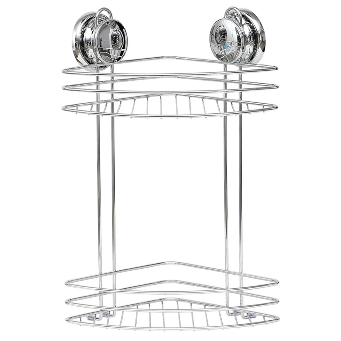 Accesorios De Baño>Soporte Esquina C/2 Estantes Y Ventosa