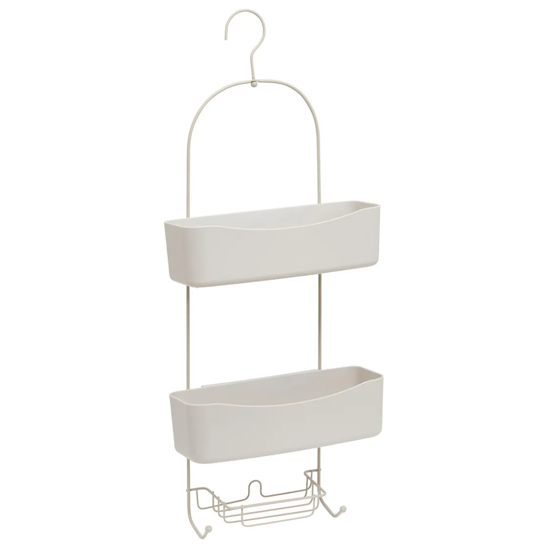 5five Accesorios De Baño>Soporte para ducha beige metálico con 2 ganchos