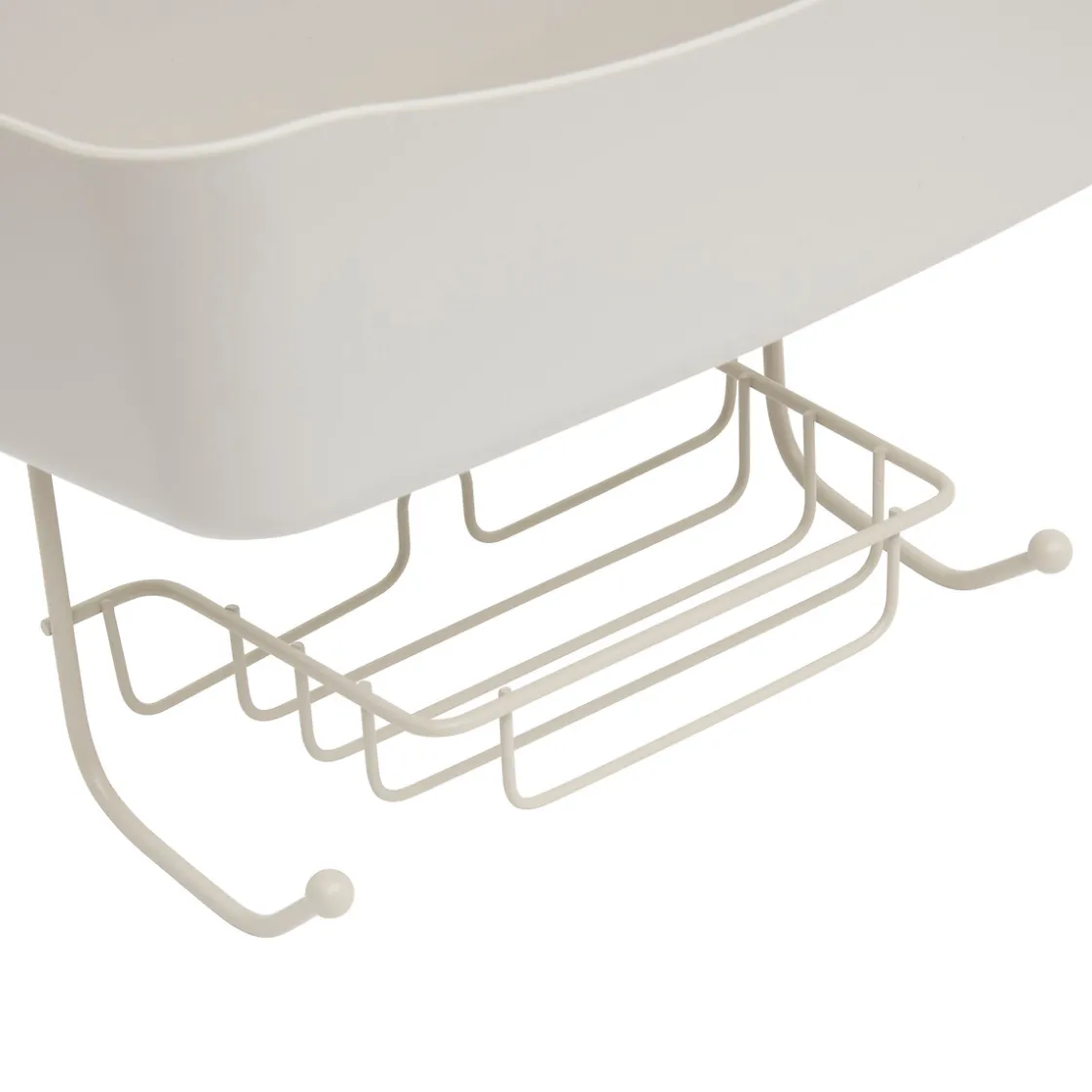 5five Accesorios De Baño>Soporte para ducha beige metálico con 2 ganchos