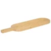 5five Degustación>Tabla de cortar ovalada beige de bambú