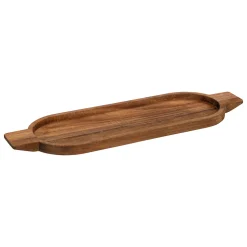 Degustación>Tabla de presentación ovalada de madera 48cm
