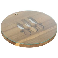 5five Degustación>Tabla para quesos con 3 cuchillos 30cm