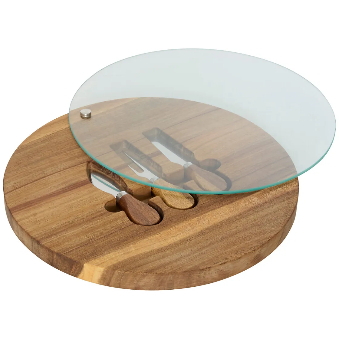 5five Degustación>Tabla para quesos con 3 cuchillos 30cm