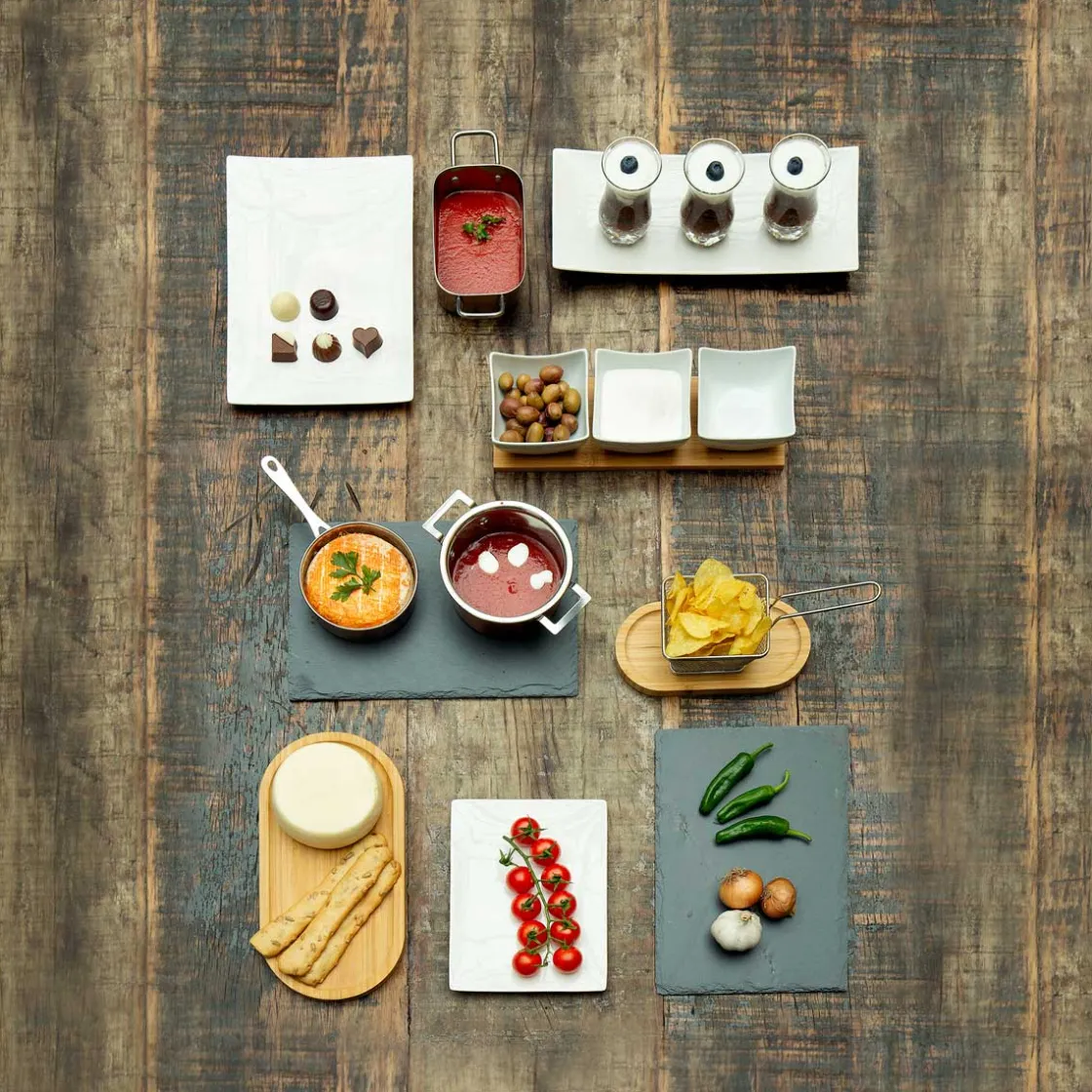secret d'gourmet Degustación>Tabla Rectangular Losa De Roca 20x30Cm