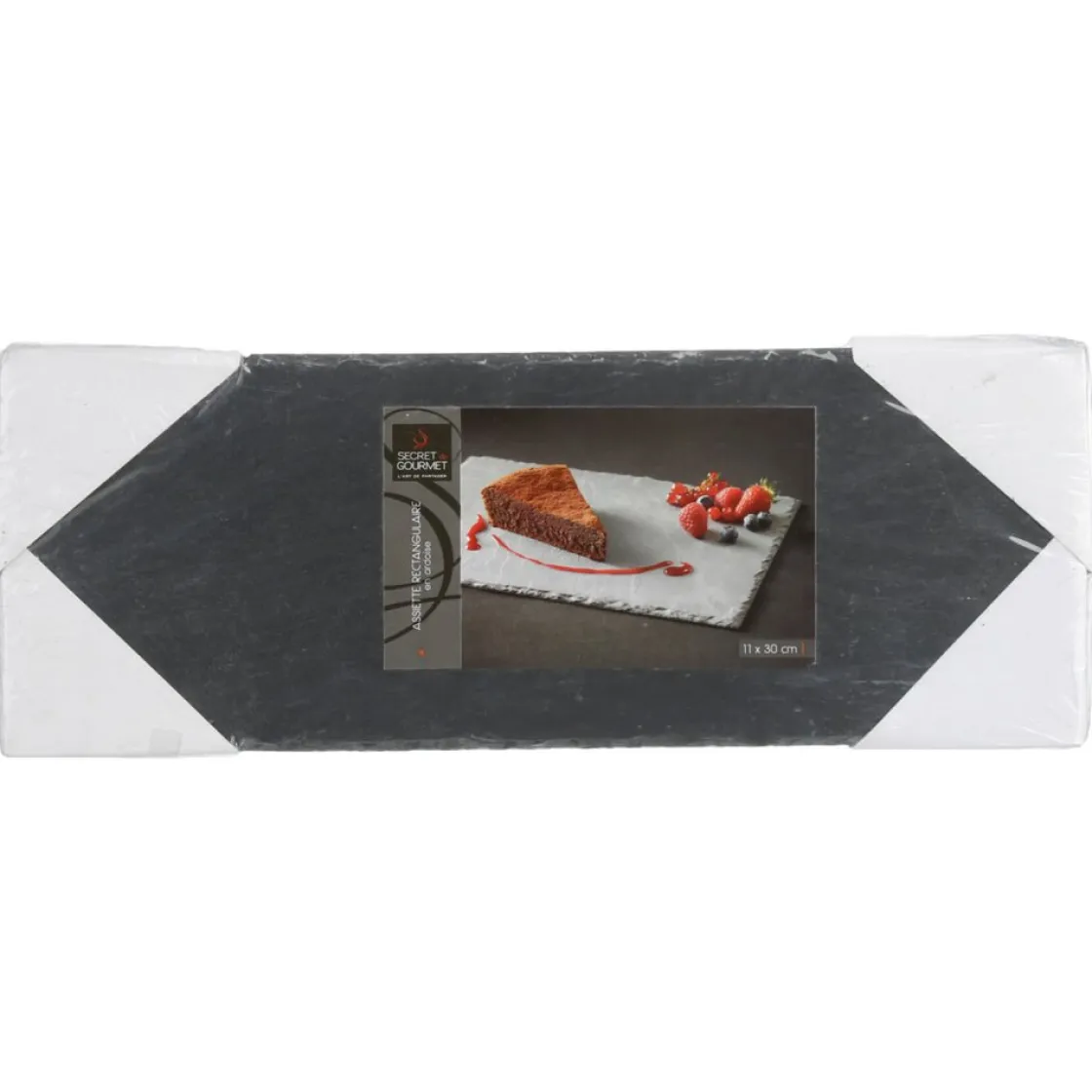 secret d'gourmet Degustación>Tabla Rectangular Losa De Roca 11x30Cm