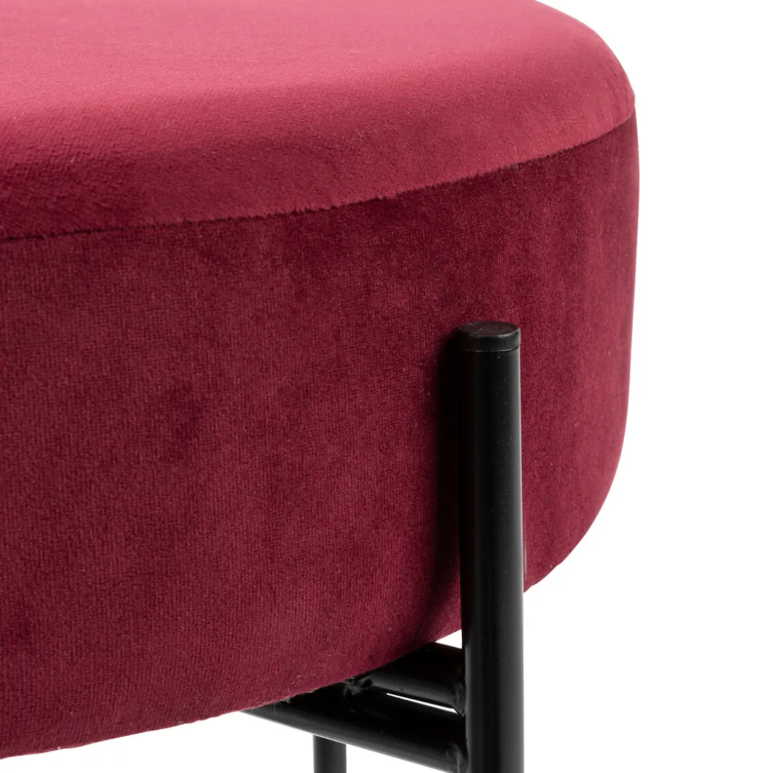 atmosphera Puff Y Banquitos>Taburete Arty Violeta De Terciopelo